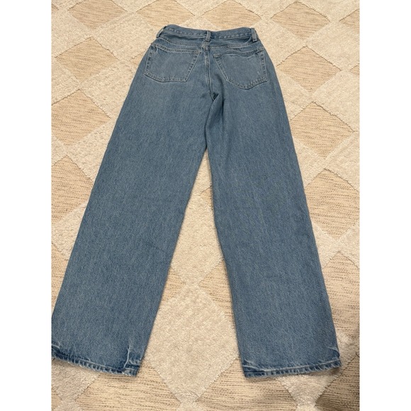 Universal Thread 90s Baggy Mid Rise Denim Blue Jeans Light Wash Women's Sz 00 - Picture 2 of 8